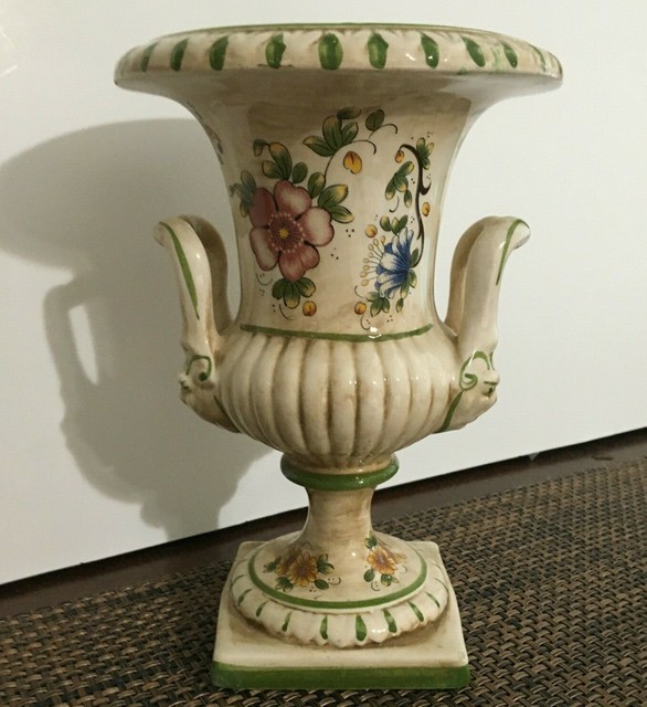 Capodimonte Porcelain Ornamental Vase, Early 20th Century. Made in Italy. [a17] eBay