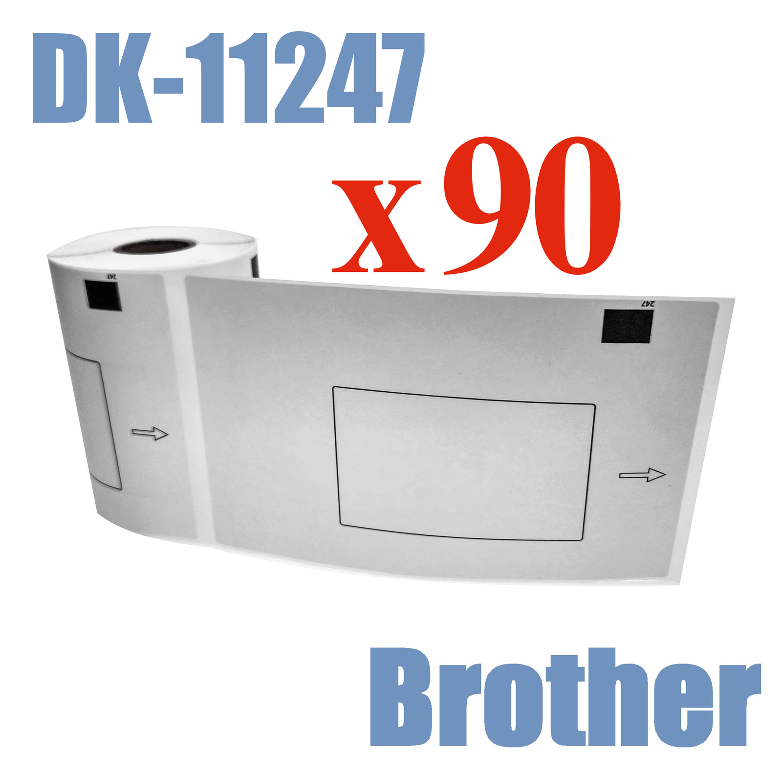 BETCKEY - 10 Rolls DK-11247 Labels, 103mm X 164mm, 1800