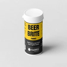 Harris Filters Beer Brite (Beerbrite) finings for clear home brew beer 3 x 5 gal