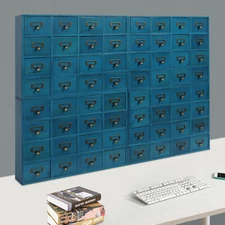 Storage Cabinet, 64-Drawer Storage Box, 4 PCS Drawer Cabinets