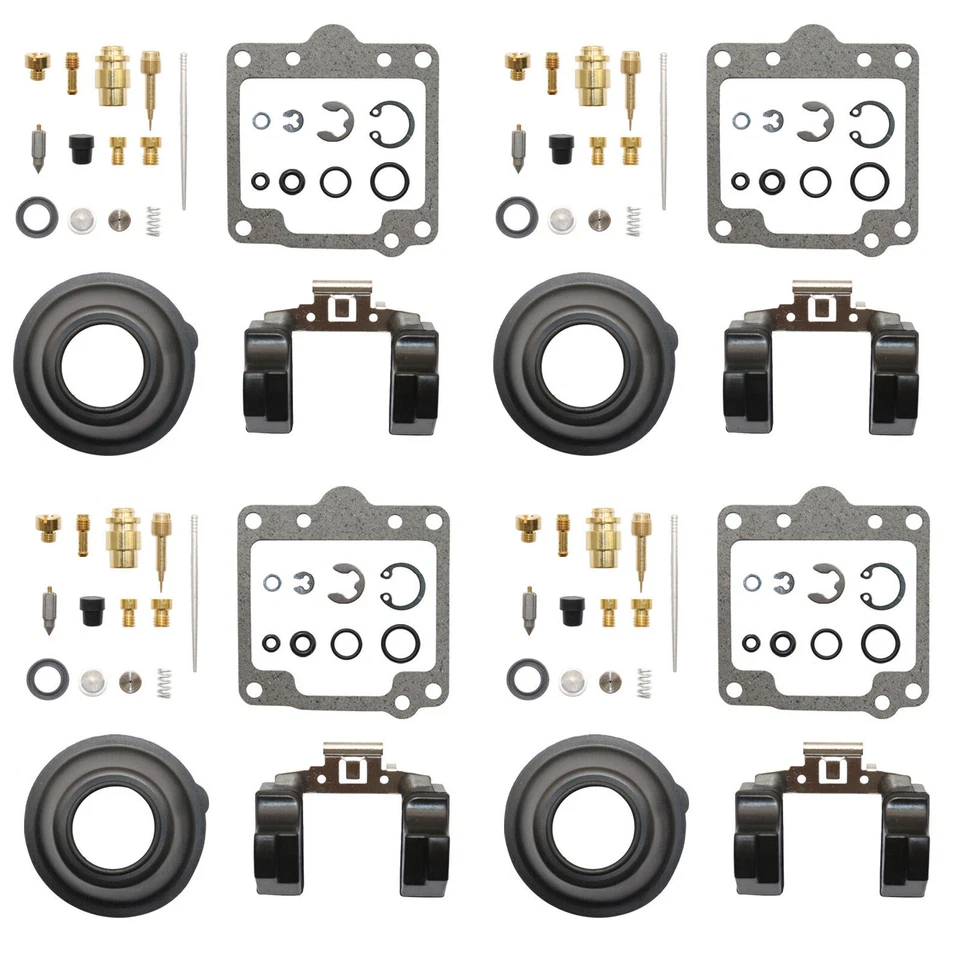 4 Juegos Para Suzuki GS850G GS850GL GS850 Kit Reparación Carburador Diafragma Flotador Foto 2 de 4