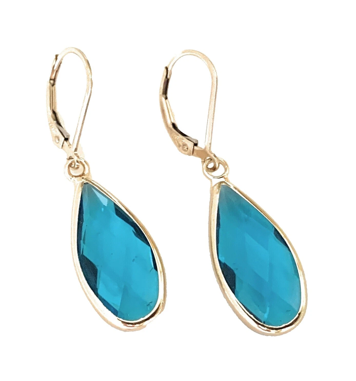 Pendientes de Moda enchapado en oro Amarillo de playa