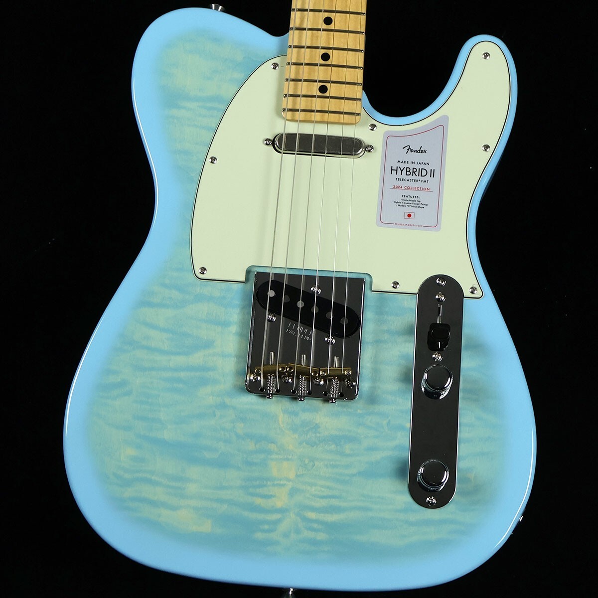 Fender Made in Japan 2024 Collection Hybrid II Telecaster FMT Flame Celeste Blue Fender Made in Japan 2024 Collection Hybrid II Telecaster FMT Flame Celeste Blue