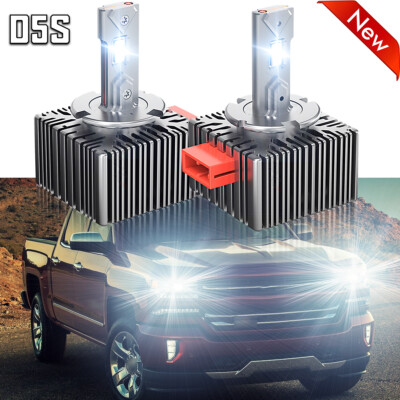 D5S LED Headlight Bulbs High-Low for Chevrolet Cheyenne 2016-2018 Replace HID