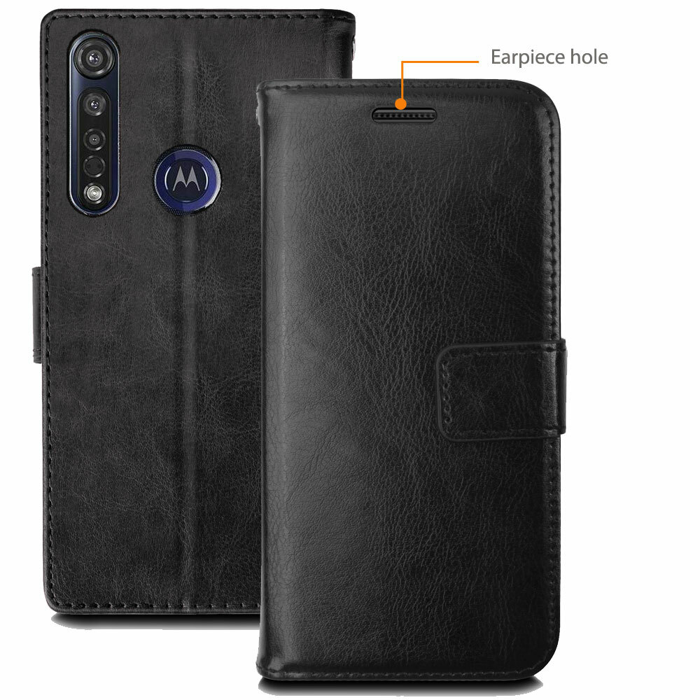 For Motorola Moto G8 Plus G8 Power Lite Flip Leather Wallet Case Cover  Stand