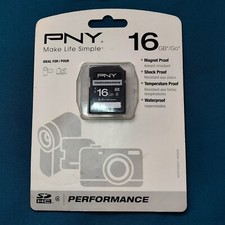 PNY Premium 16GB SDHC Memory Card, Class 4 NEW model P-SDHC16G4H-GE