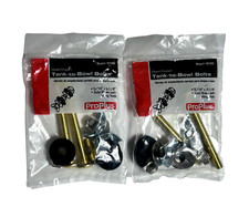  2 Toilet Tank To Bowl Bolt Set Brass Close Coupled Bolt Set, 5/16" X 3-1/8"