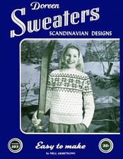 1950s vintage Scandinavian family sweaters 8 KNITTING PATTERNS booklet 33