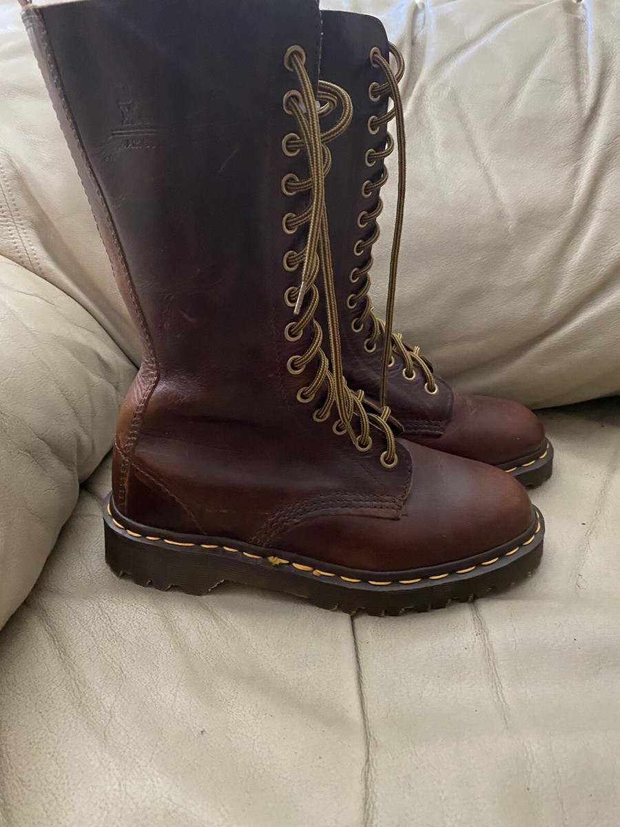 1990s Vintage Dr. Marten boots 14hole Size 3.5 Made in England | eBay
