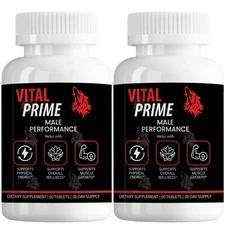 (2 Pack) Vital Prime for Men VitalPrime Advanced Male Support - 120 Capsules