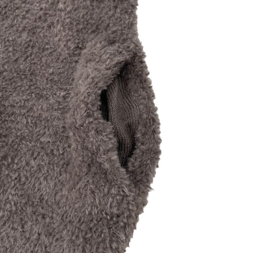 Susina Kunstfell Plüsch Fleece Teddy Kragen Cardigan Pullover grau Kätzchen Small - Bild 7 von 10