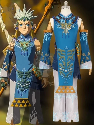 The Legend Of Zelda Tears Of The Kingdom Link Disfraz de Halloween Trajes - Imagen 2 de 22