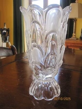 Vintage Depression Era Flower Vase U S Glass Arched Ovals 1905