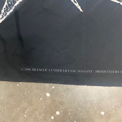 VTG 90s Metallica 1996 Ninja Star Polyester Flag Banner Tapestry