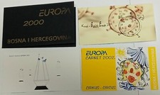 BOSNIE-HERZÉGOVINE 04 CARNETS DE TIMBRES EUROPA 2000 2002 2003 et 2004