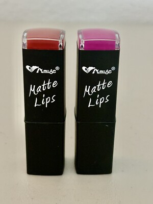 NEW Amuse Matte Lips Lipstick Lot Of 2 Shades 7272N-1 and 7272N-4