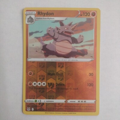 Rhydon 90/196 Reverse Holo Lost Origin Pokemon - Same Day Shipping!