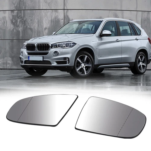 Pair Door Mirror Glass Heated Fits For BMW X5 E70 2007 2008 2009 2010 2012 2013