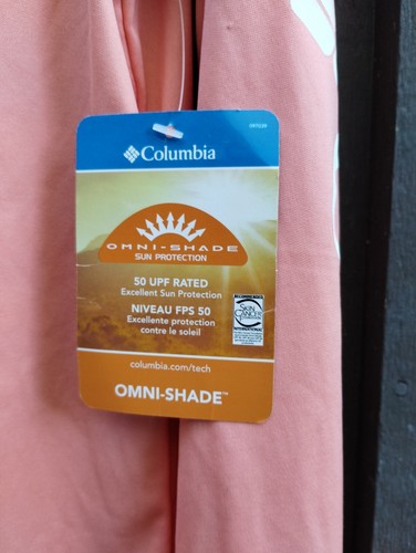 Columbia Hooded Sports Pullover L/S Top Sz M Orange Omni Shade Medium NWT $60 - Picture 10 of 16