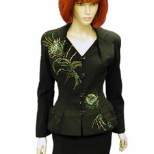 MOST FEMININE PEACOCK FEATHER JACKET BY CHRISTIAN DIOR