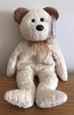 Beanie Original Baby by TY - HUGGY the Chenille Bear 2000. Mint Condition