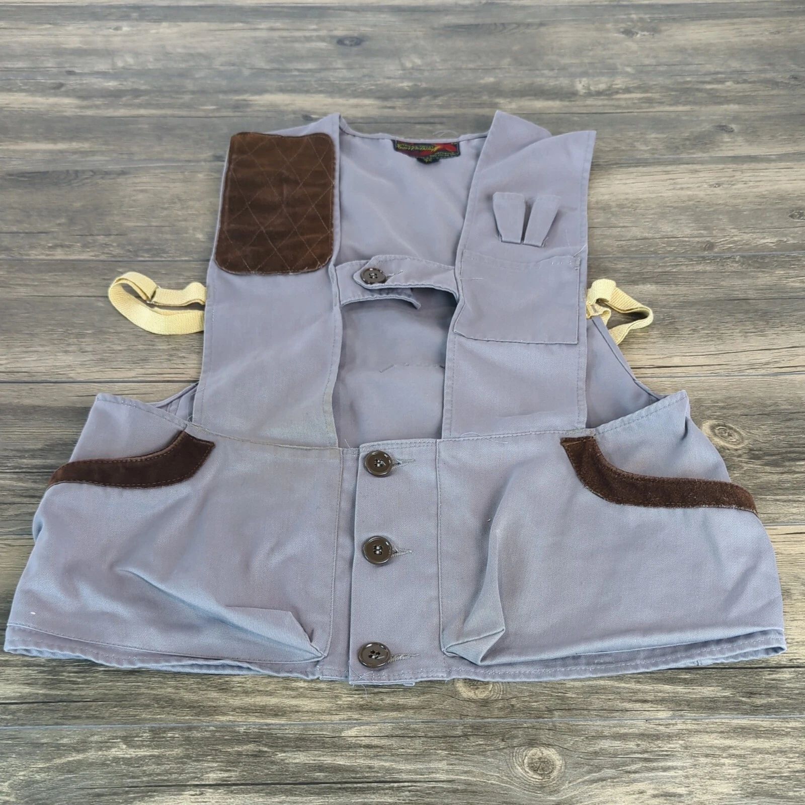 Hunting Shooting Vest Americas Finest Size 34 Outerwear Blue Gray Outdoors Men's