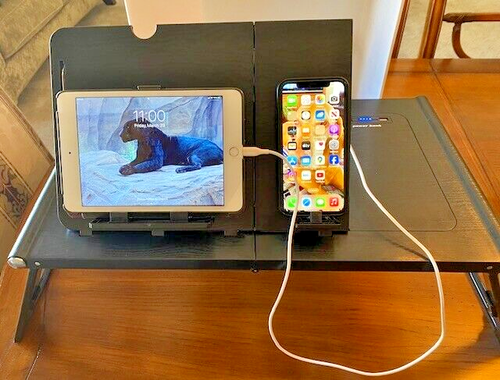 iCharge Apple or Samsung Portable Lightweight Adjustable Charging Table/Bed Tray - 第 3/7 張圖片