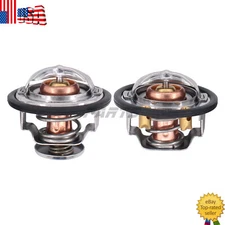 Front and Rear Thermostat 185 and 180 Degree for Chevy GMC 6.6 Duramax Diesel