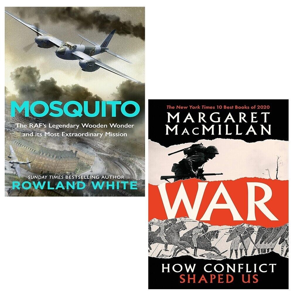 War Professor Margaret MacMillan, Mosquito Rowland White 2 Books Set [Hardcover]