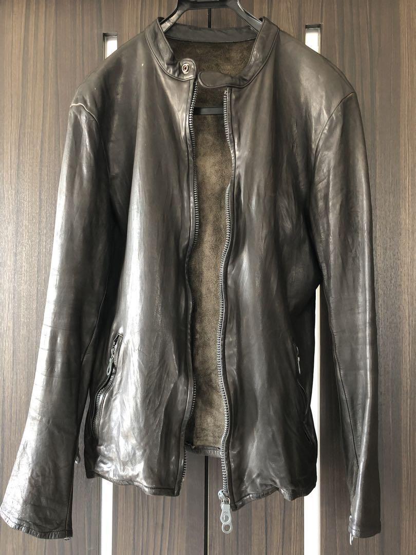 Vintage Kip Leather Jacket with Classic Early Backlash Style