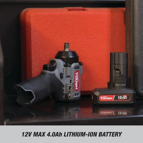 Hyper Tough 12V Max Cordless Brushless Impact Wrench with and Charger 225 ft - Picture 6 of 8