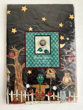 Vintage Halloween Vinyl Tablecloth Frankenste...