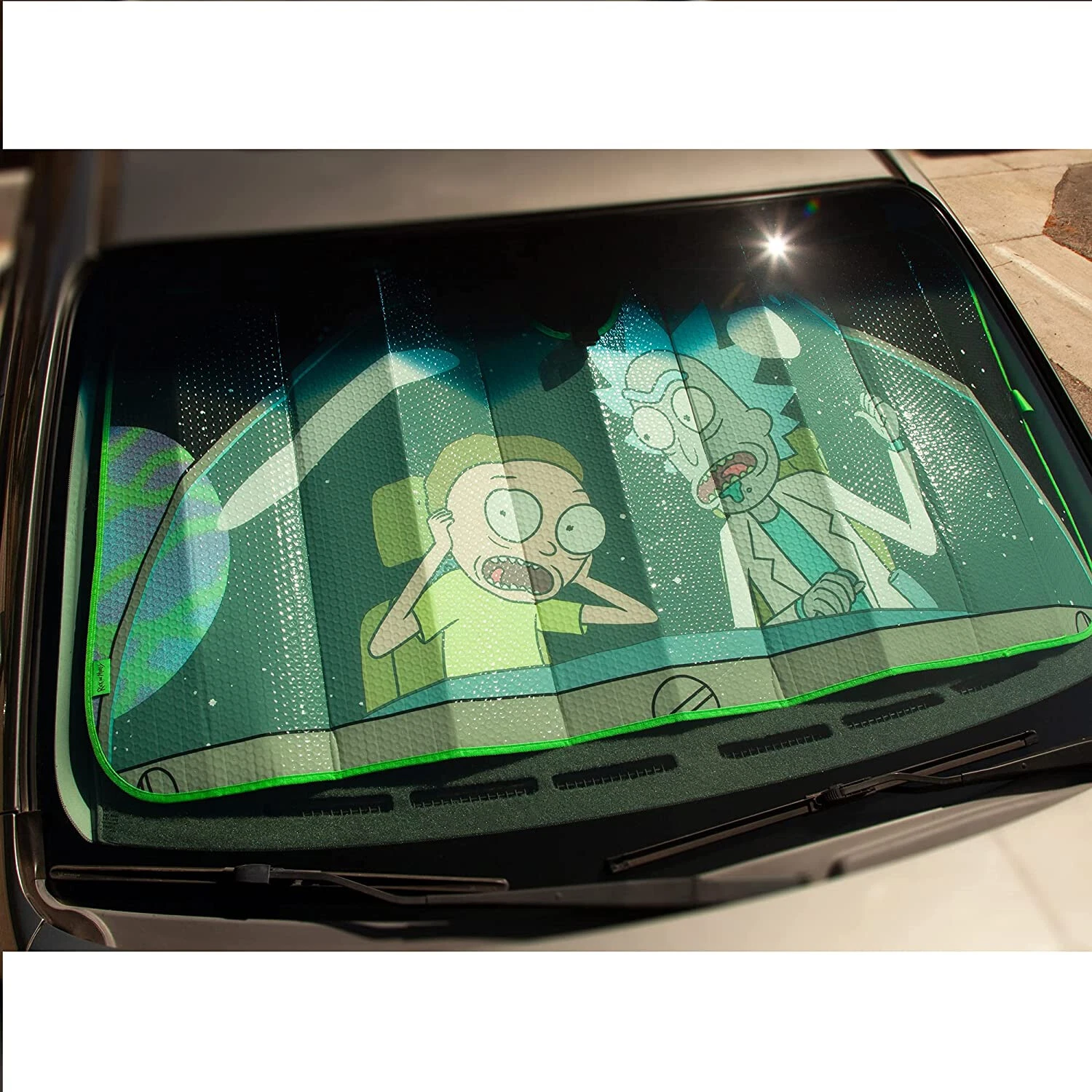 Warner Bros Rick & Rickandmorty Adventure Accordion Bubble Car Sun Shade