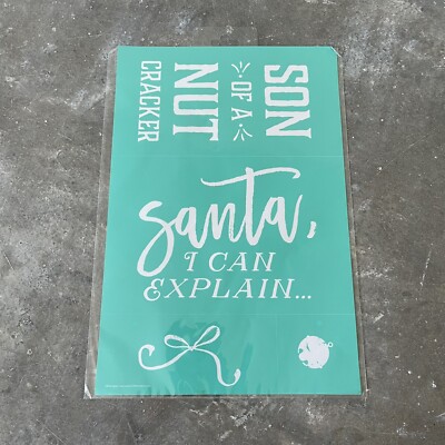Chalk Couture Transfer - Santa, I Can Explain, Size C (12x18) New Retired