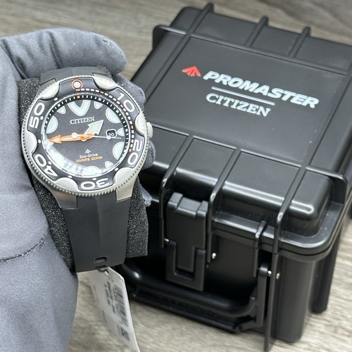 NEW✅DIVER✅ Citizen Eco-Drive Promaster ORCA Black Polyurethane Watch BN0230-04E - Picture 1 of 18