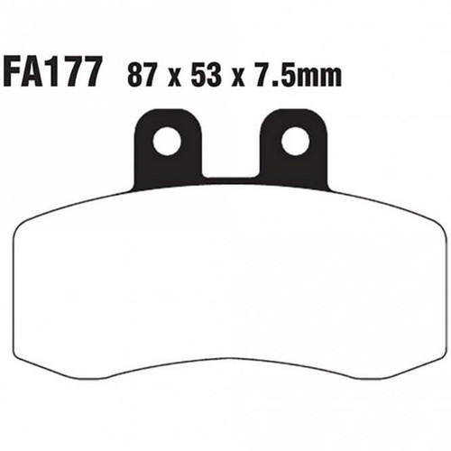 EBC FA177 FRONT Brake Pads (Aprilia Pegaso 650 MZ/Muz Baghira Forest/Street Moto - Picture 2 of 2