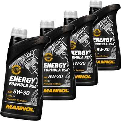 4x1L MANNOL NRG FORMULA PSA 5W30 MOTORÖL passend für PSA B71 2290 ACEA C2 API SN