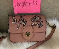NEW LRL RALPH LAUREN LEATHER MILLBROOK CROSSBODY PURSE ROSE PINK BLOOM 198