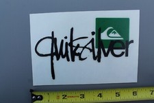 Quiksilver Surfboards Graffiti Green Black Vintage Surfing STICKER Window DECAL