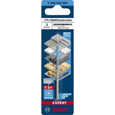 Bosch Expert CYL-9 MultiConstruction Bohrer 3 x 40 x 70 mm - 2608900600