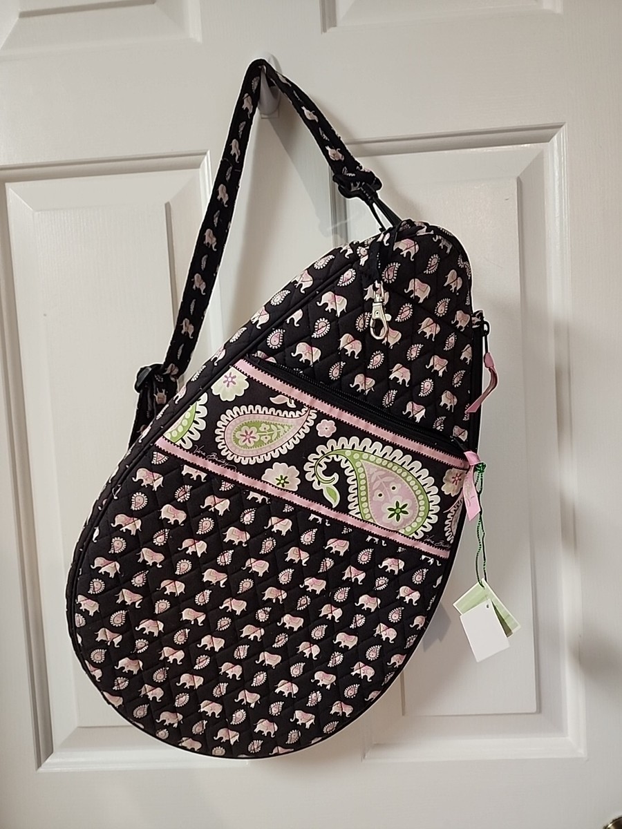Vera Bradley Tennis Cover Tote Elephant Racquetball Carrier