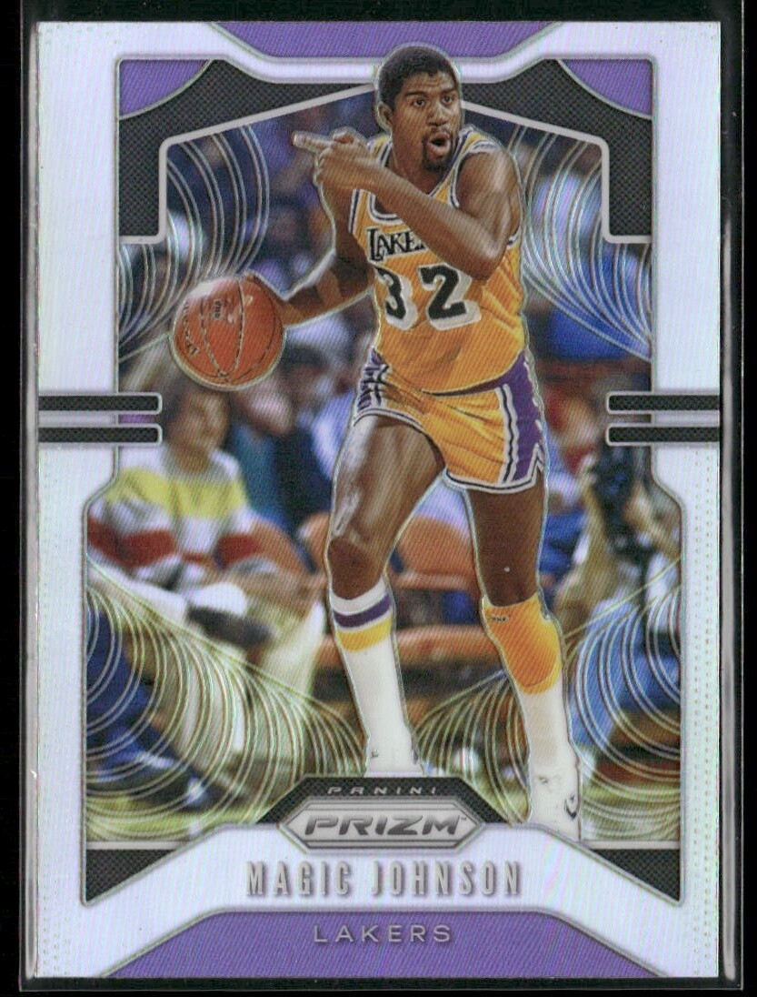 Magic Johnson 2019-20 Panini Prizm Prizms Silver #25 - Los Angeles Lakers
