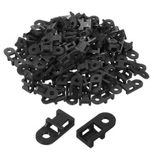 500pcs Cable Tie Base Saddle Mount Wire Holder 0.79"x0.38"x0.2" Black 0.16"