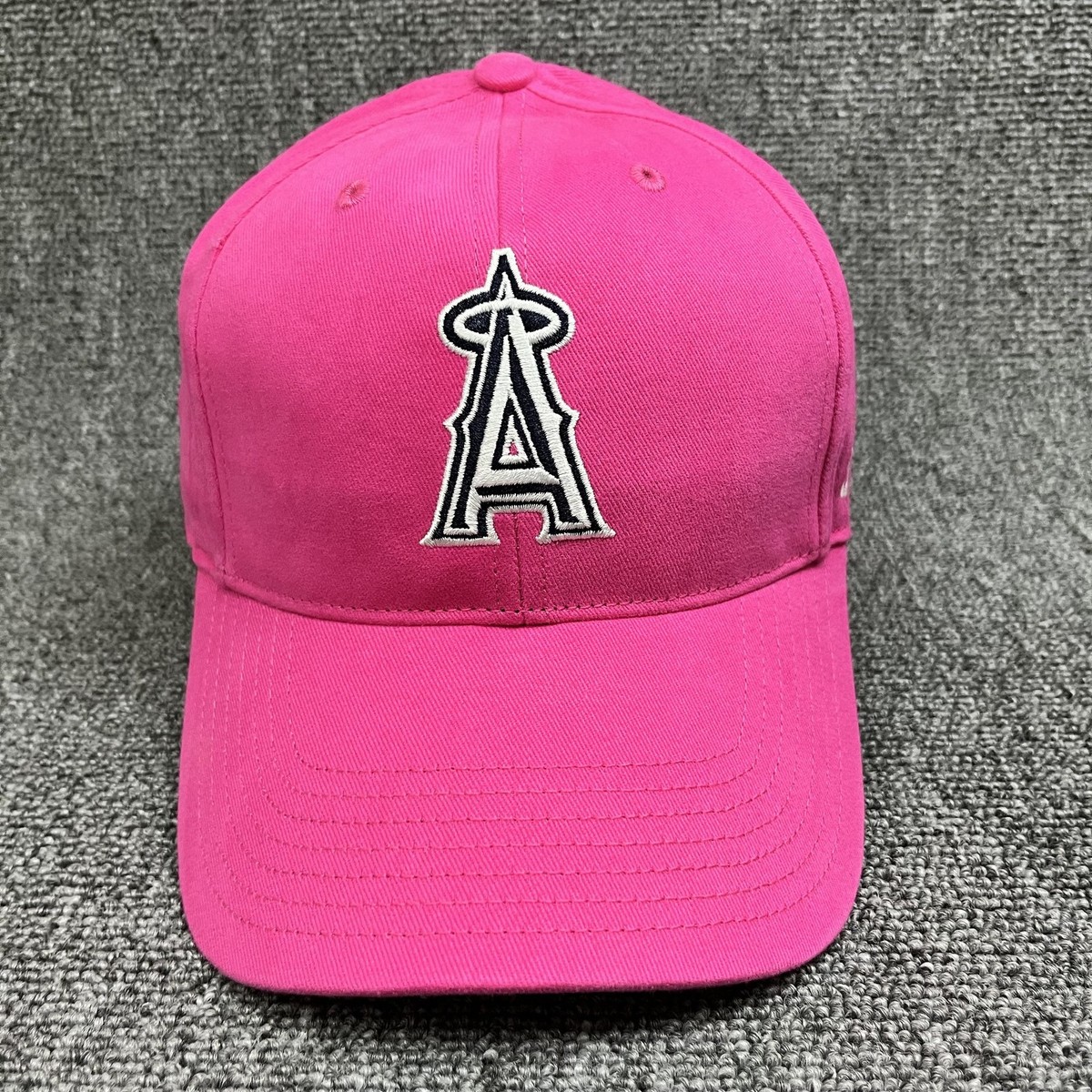 Los Angeles Angels '47 Brand Youth Pink Clean Up Adjustable Strapback Hat Cap