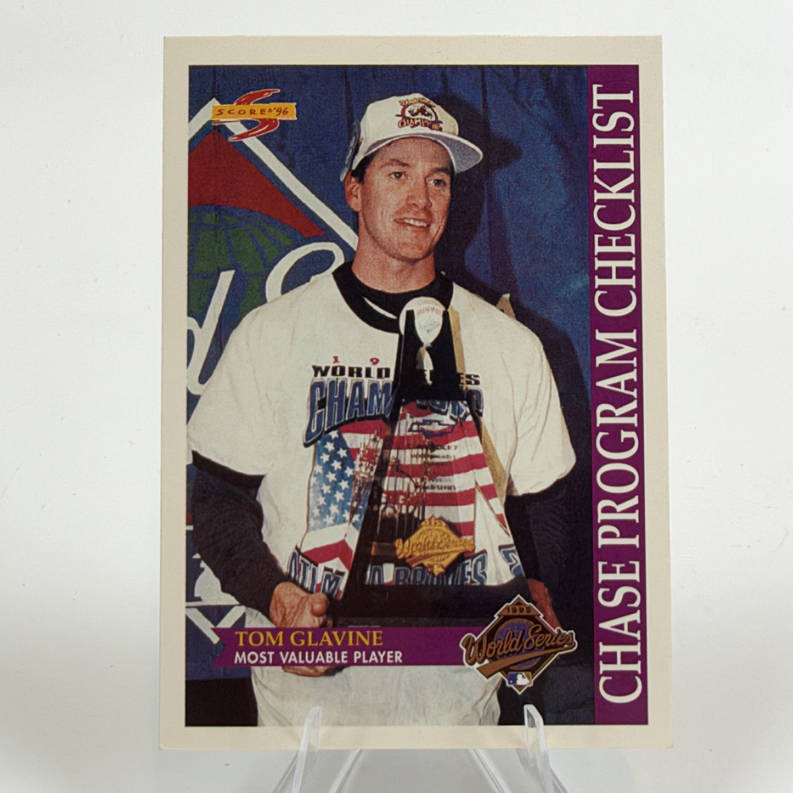 1996 Score - Checklist Tom Glavine #517
