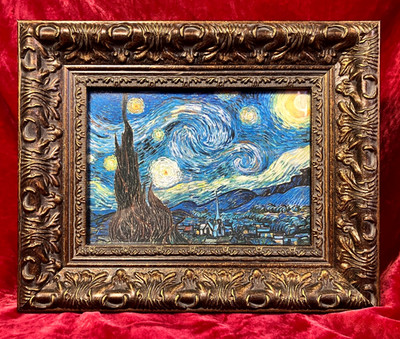 Vincent Van Gogh ''Starry Night'' Beautiful Framed Print Repro Impressionism Art