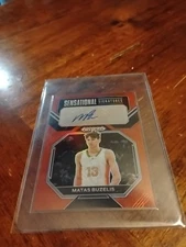 87/149 Matas Buzelis Auto 2023 Panini Prizm Red Sensational Signatures  Rare