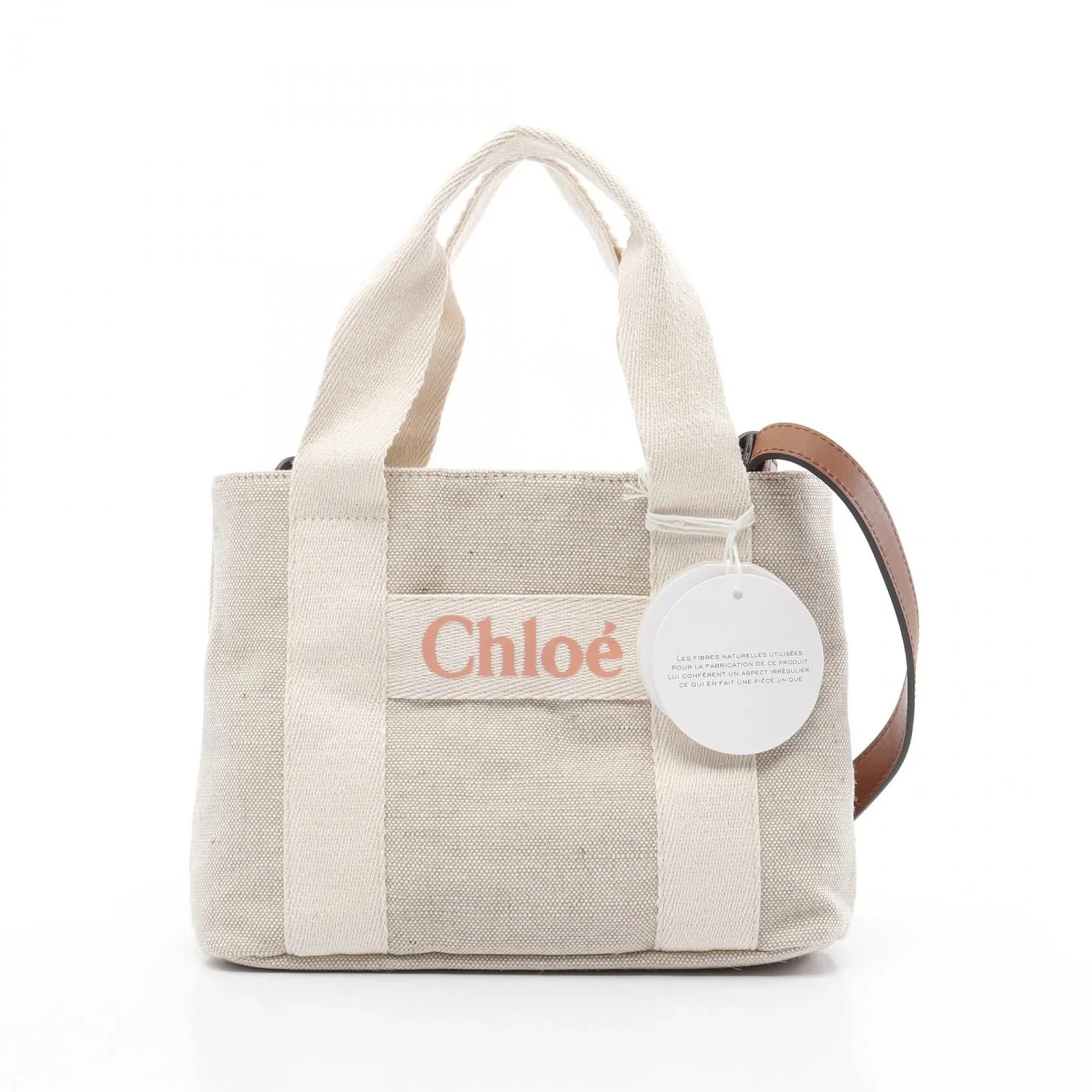 Chloe — Chloe 2WAY Tote Bag Beige Canvas #RCB4257