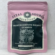 Vital Source Nutrition Premium Feminine Balance 60 Gummies Sealed Ex 11/2026