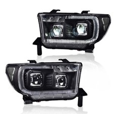 LED Headlights Assembly Front Headlamps, Compatible with Toyota Tundra 2007-2013